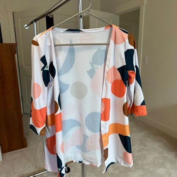 28-3 piece swim set, bikini and short cover up. Halter Top, High Waist Bottoms - Picture 7 of 12